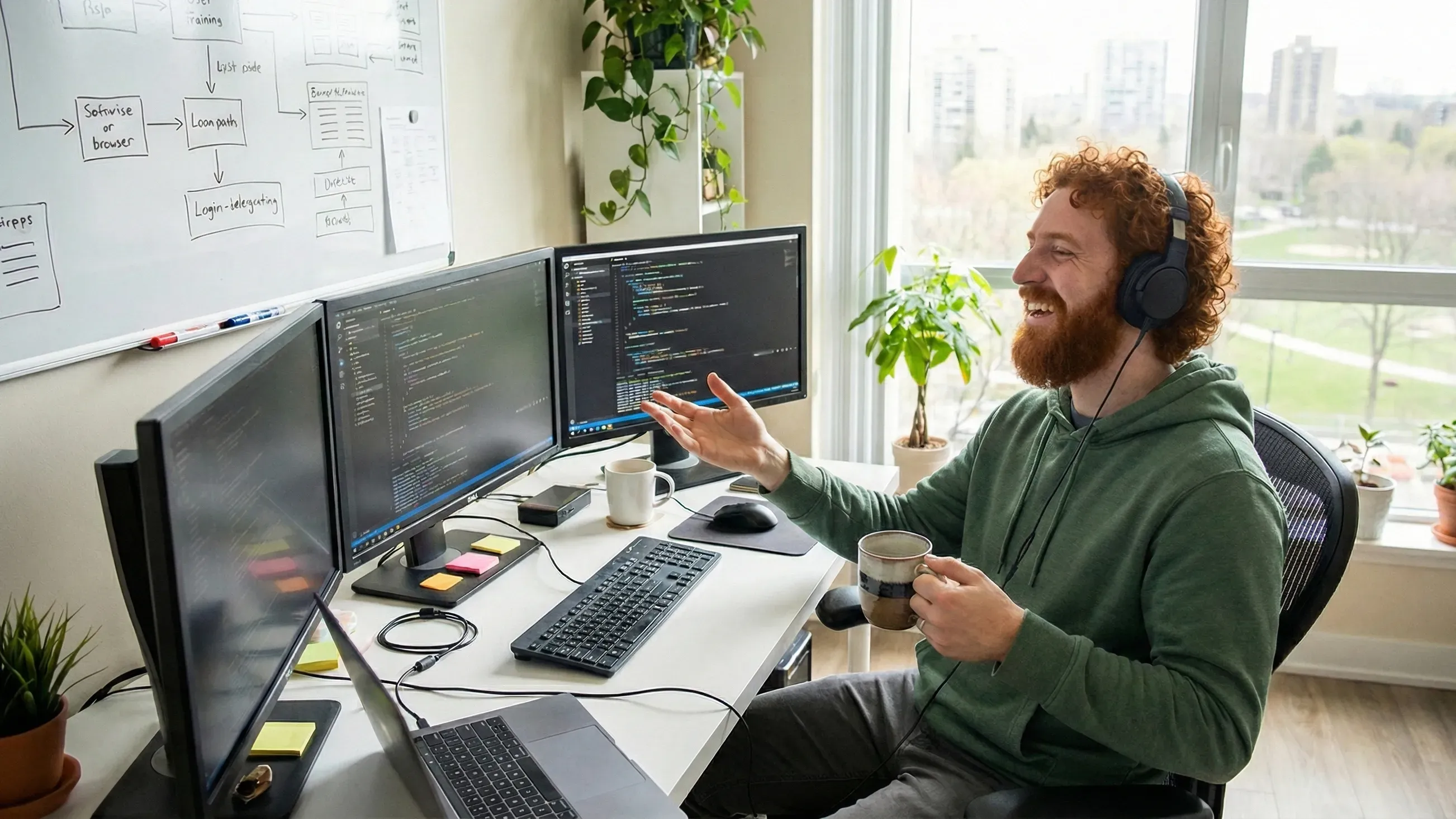 Vaikuttaminen on paras syy rakastaa työtä -artikkelikuva, jossa tyytyväinen asiantuntija hymyilee.